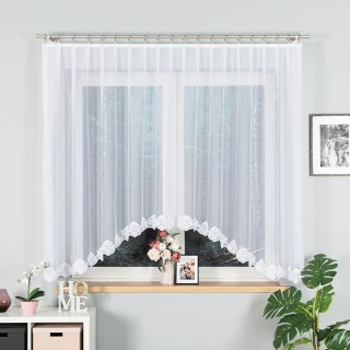 Firana żakardowa gotowa 300x160 biała Żaklina