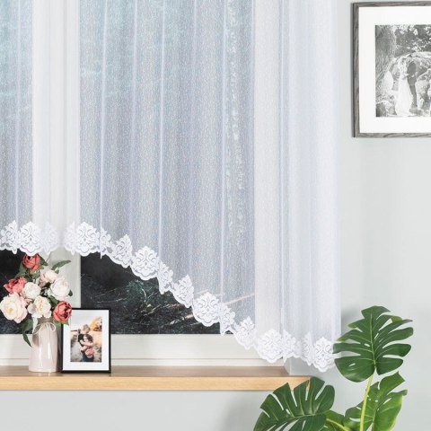 Firana żakardowa gotowa 300x160 biała Żaklina