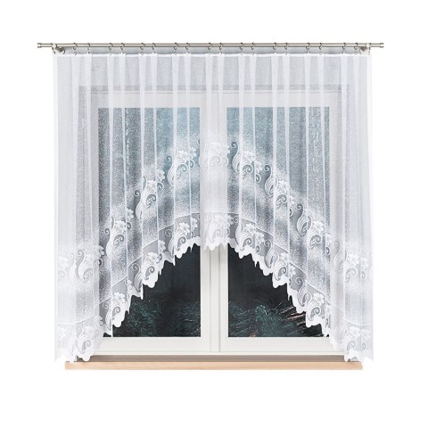 Firana żakardowa gotowa 310x160 biała Adelina