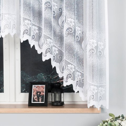 Firana żakardowa gotowa 310x160 biała Adelina