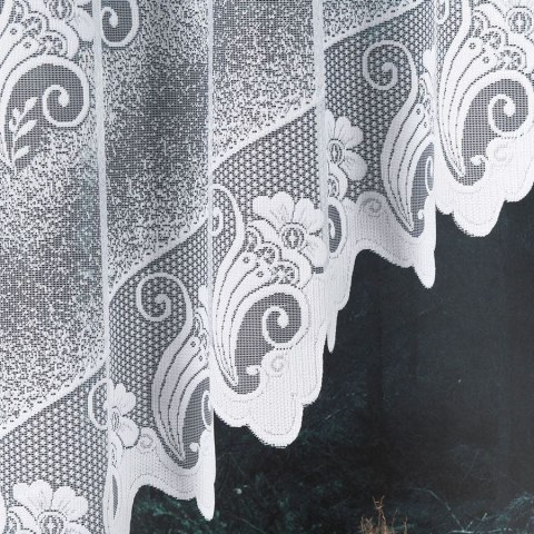 Firana żakardowa gotowa 310x160 biała Adelina