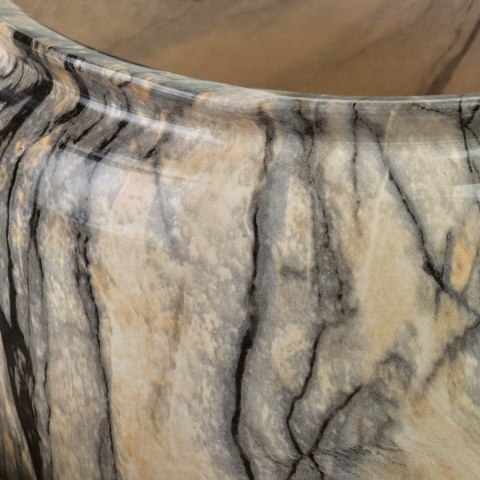 NEVA MARBLE Komplet 2 osłonek ceramicznych 30,5x30,5x30,5/20,5x20,5x23 cm