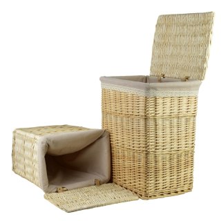 PINO Komplet 2 koszy na pranieL:38x28x47cm XL: 43x34x54CM