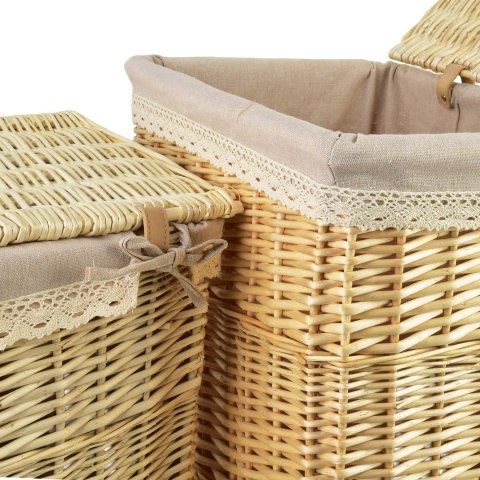 PINO Komplet 2 koszy na pranieL:38x28x47cm XL: 43x34x54CM