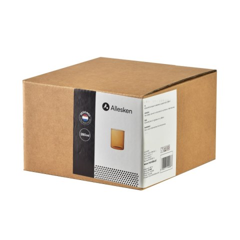 ROMANE Komplet 4 szklanek 280ml borokrzemowe 7x7x9 cm
