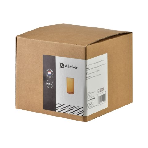 ROMANE Komplet 4 szklanek 380ml borokrzemowe 7x7x12 cm