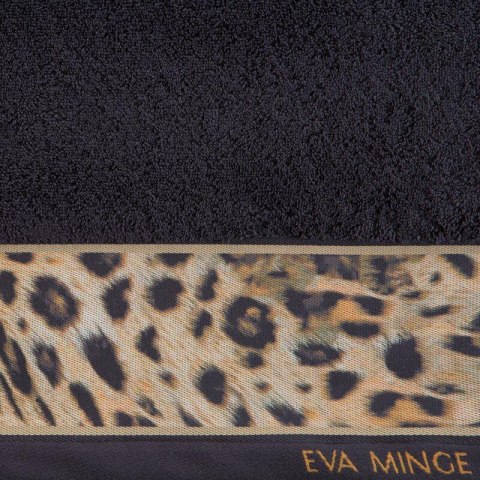 Ręcznik Eva 23 30x50 czarny frotte bawełniany 500 g/m2 Eva Minge Eurofirany
