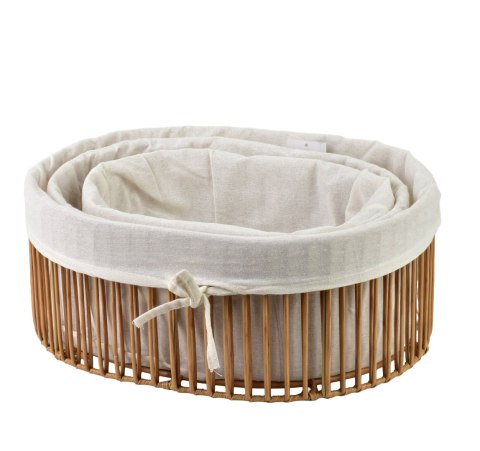 WILL Komplet 3 koszy owalnych XL40X30,5X16CM L35X26X14CM M30X20X12CM