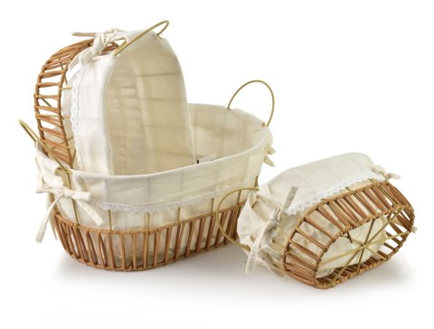 WILL Komplet 3 koszy owalnych z uchwytami L25,5x35x16/22cm M20x30x14/19cm S15x25x12/16cm