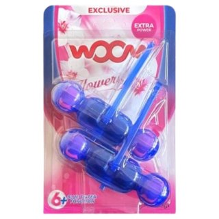 WOOM Zawieszka barwiąca do WC 2x50g flowers