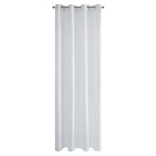 Zasłona gotowa na przelotkach 140x250 Arlona biała srebrna nitka