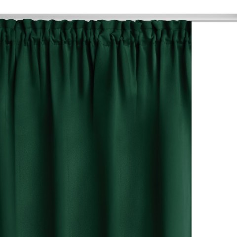 Zasłona zaciemniająca 140x270 butelkowa zielona gotowa na taśmie Hold Blackout