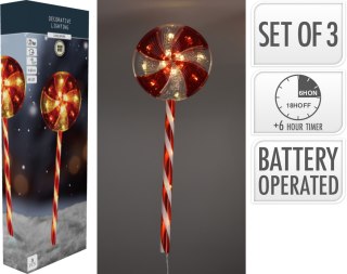 Komple 3 lampek LIZAK 62CM