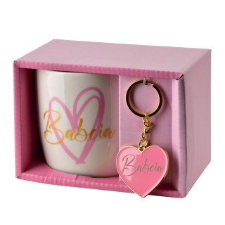 BABCIA Kubek z brelokiem 350ml 8,5x12x9cm