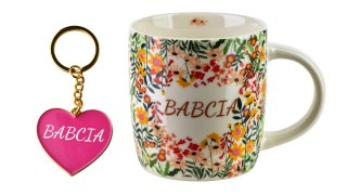 BABCIA Kubek z brelokiem 350ml 8,5x12x9cm