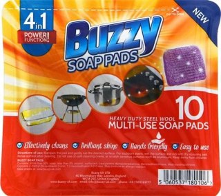 BUZZY Czyścik stalowy nasączony mydłem 10szt