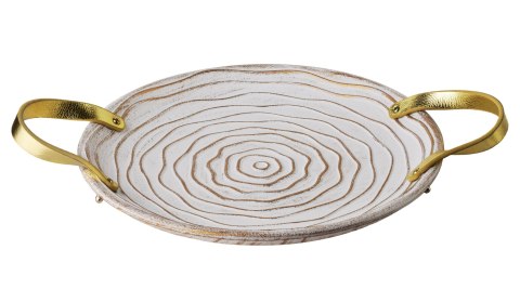 DAZ Taca 29x38x3cm z uchwytami złotymi