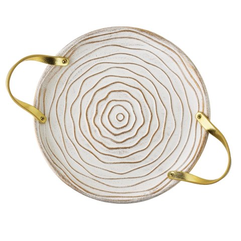 DAZ Taca 29x38x3cm z uchwytami złotymi