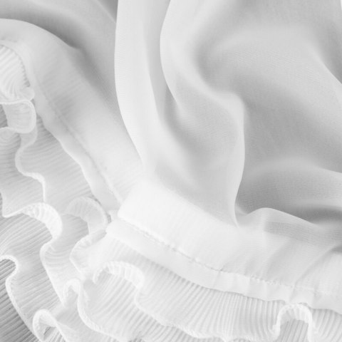 Firana 140x250 Luisa biała gotowa na przelotkach + troczek Eurofirany