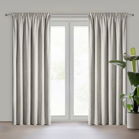 Firana 140x270 Megi stalowa szenilowa gotowa na taśmie Eurofirany