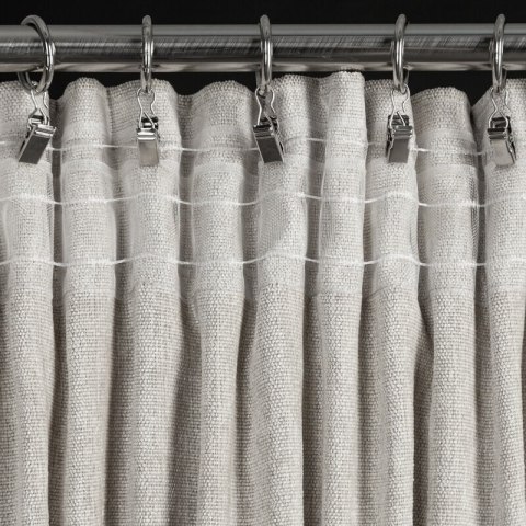 Firana 140x270 Megi stalowa szenilowa gotowa na taśmie Eurofirany