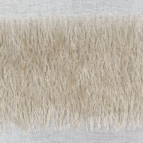 Firana gotowa 140x250 Margaret 3 biała beżowa pasy gotowa na przelotkach Eurofirany