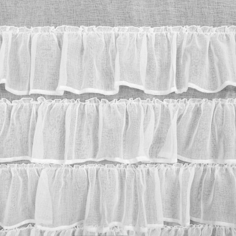 Firana gotowa Dani 140x250 biała na przelotkach Eurofirany