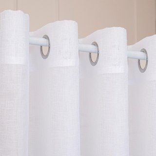 Firana gotowa na przelotkach 200x250 001 biała Nala