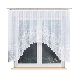 Firana żakardowa gotowa 300x140 001 biała Kinga