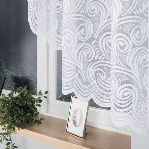 Firana żakardowa gotowa 300x140 001 biała Kinga