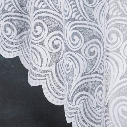 Firana żakardowa gotowa 300x140 001 biała Kinga