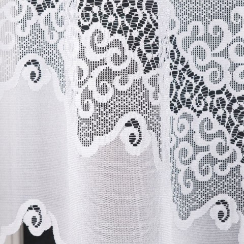 Firana żakardowa gotowa 300x160 001 biała Modesta