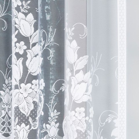 Firana żakardowa gotowa 300x160 biała Edyta