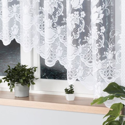 Firana żakardowa gotowa 300x160 biała Edyta