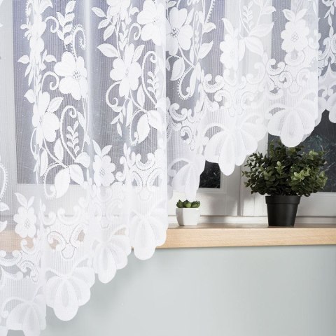 Firana żakardowa gotowa 300x180 biała Ludwika