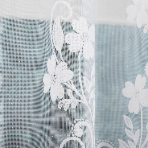 Firana żakardowa gotowa 300x180 biała Ludwika