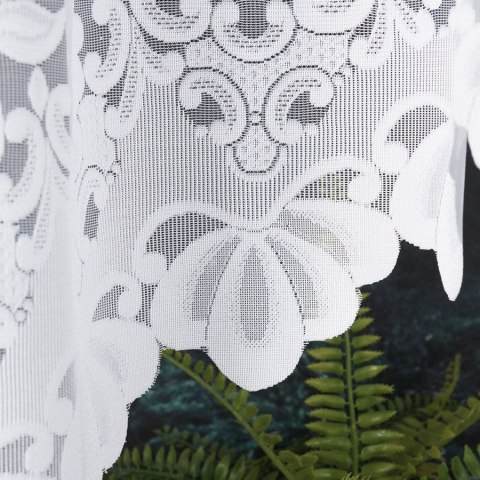 Firana żakardowa gotowa 300x180 biała Ludwika