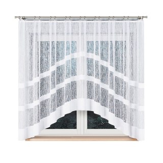 Firana żakardowa gotowa 310x160 biała Wiktoria