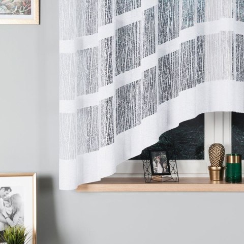 Firana żakardowa gotowa 310x160 biała Wiktoria