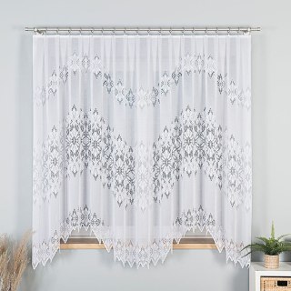 Firana żakardowa gotowa 340x180 biała Emilia