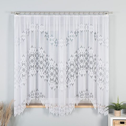 Firana żakardowa gotowa 340x180 biała Emilia