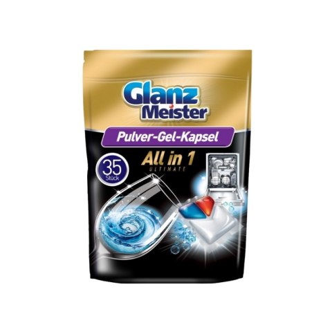 GLANZ Meister Kapsułki do zmywarki trzykomorowe 35sz