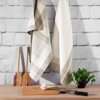 Komplet 2 ręczników kuchennych MONA 50x70cm beżowe