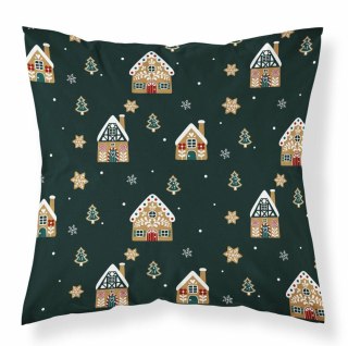Poszewka świąteczna 40x40 w domki piernikowe MF026 A - dekoracyjna poszewka 3D Christmas Dreams