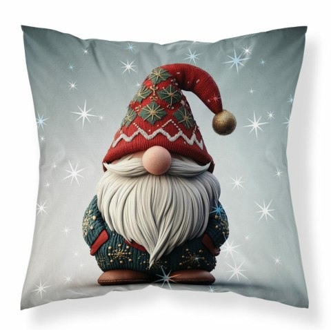 Poszewka świąteczna 40x40 ze skrzatem w czerwonej czapce MF031 A - dekoracyjna poszewka 3D Christmas Dreams