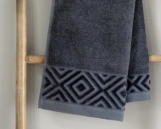 Ręcznik bawełniany Paula 30x50 grafitowy 550 g/m2 - do rąk i twarzy