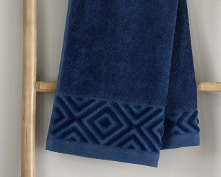 Ręcznik bawełniany Paula 30x50 niebieski ciemny 550 g/m2 - do rąk i twarzy