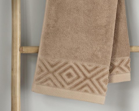 Ręcznik bawełniany Paula 50x90 taupe 550 g/m2