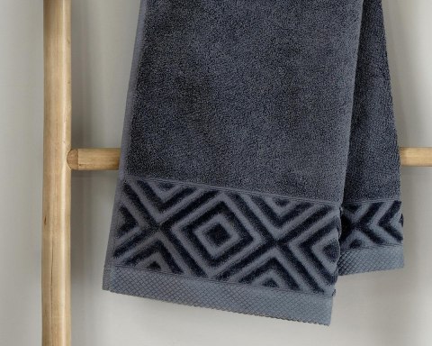 Ręcznik kąpielowy bawełniany Paula 70x140 grafitowy 550 g/m2