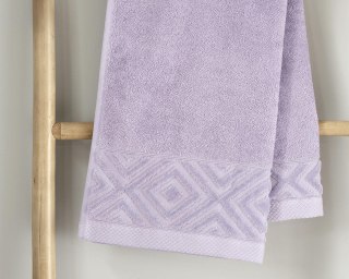 Ręcznik kąpielowy bawełniany Paula 70x140 lawendowy 550 g/m2